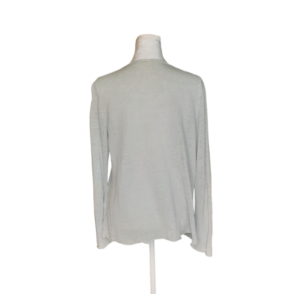 Eileen Fisher Linen top. Light Green Color. Size M - Picture 2 of 8